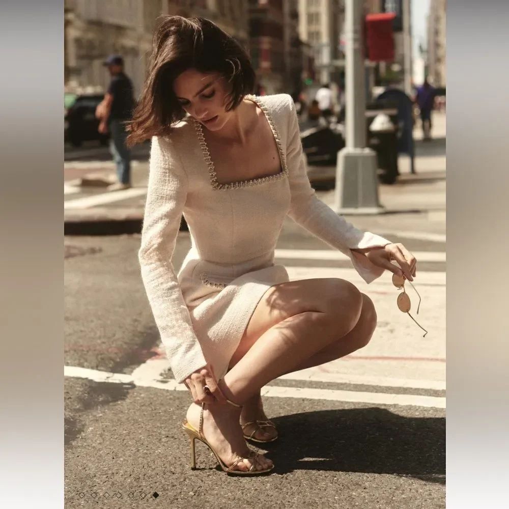 NADINE MERABI Natalie Ivory Dress